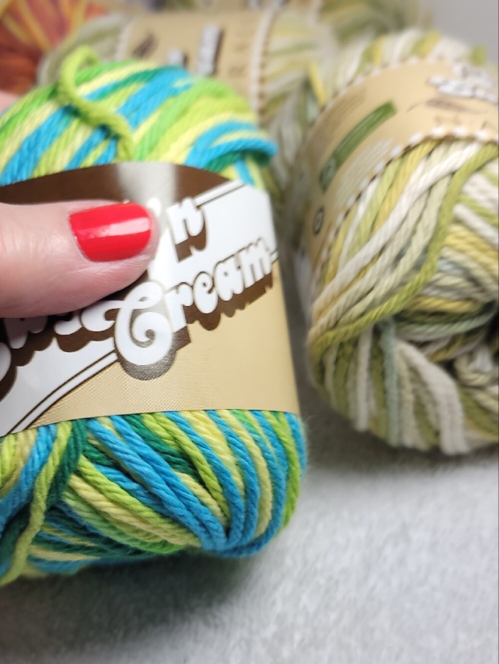 Lion Brand/ Lily Cotton Multicolor Yarn - 17 Balls - NWT - Picture 8 of 16